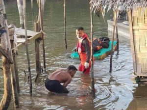 Mayat Bertato Ditemukan Membusuk Tersangkut Jaring Udang di Medan