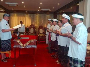 Pj Bupati Gianyar Lantik 5 Pejabat Fungsional