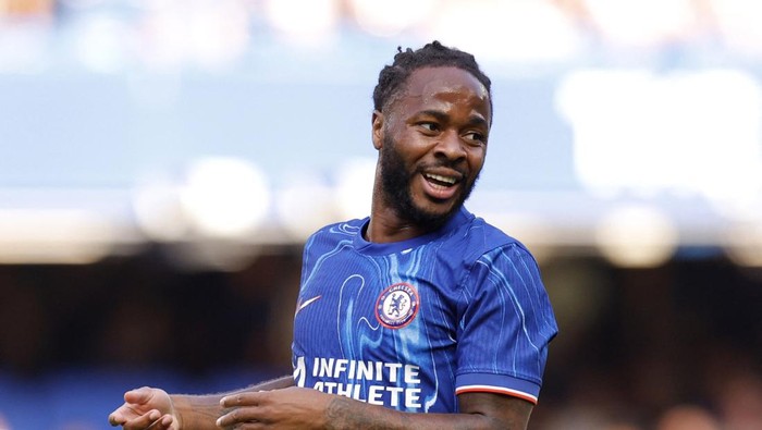 Soccer Football - Pre Season Friendly - Chelsea v Inter Milan - Stamford Bridge, London,  Britain - August 11, 2024 Chelsea's Raheem Sterling in action Action Images via Reuters/Andrew Couldridge