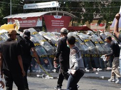 Simulasi Sispamkota, Pilkada di Alun-alun Ponorogo Dibikin Ricuh