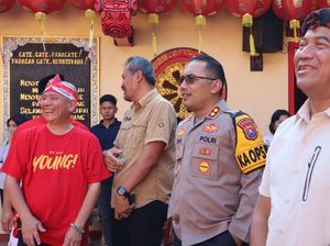 Kapolres Probolinggo Kota Pimpin Pengamanan Baksos di Klenteng Sumber Naga