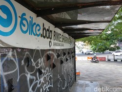 Shelter Bike Sharing di Dipatiukur Bandung Bakal Dibongkar