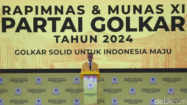 Momen AGK Buka Rapimnas Partai Golkar