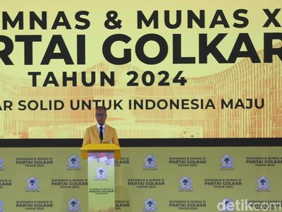 Momen AGK Buka Rapimnas Partai Golkar