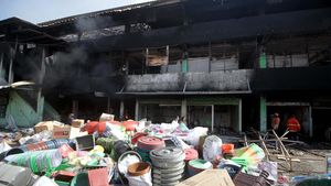 Pasar Induk Krian Sidoarjo Terbakar, 450 Lapak Jadi Korban