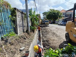 Antisipasi Banjir, Dinas PUPR Denpasar Bangun Drainase di 3 Titik