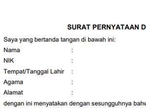 Contoh Surat Pernyataan 5 Poin CPNS 2024 Beserta Link Download Contoh Surat Pernyataan 5 Poin CPNS 2024 Beserta Link Download