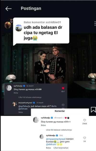 Komentar Syifa Hadju dan Maia Estianty