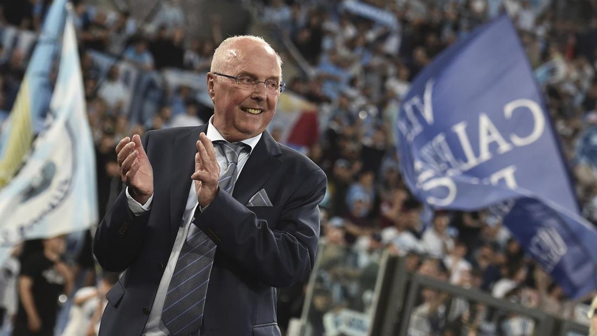 Sven-Goran Eriksson saat menonton pertandingan Lazio di Olimpico pada Mei 2024. (Foto: Insidefoto/LightRocket via Getty/Insidefoto0