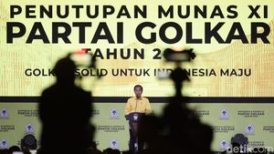 Berkemeja Kuning, Jokowi Tutup Munas XI Golkar