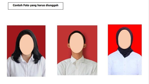 Contoh foto yang harus diunggah pada seleksi CPNS 2024.