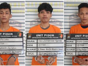 Tampang Geng Motor yang Serang-Bacok Polisi saat Hendak Tawuran di Medan