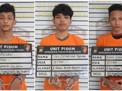 Tampang Geng Motor yang Serang-Bacok Polisi saat Hendak Tawuran di Medan