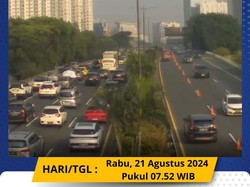 Lalin di Tol Dalam Kota Macet di Sejumlah Titik Pagi Ini