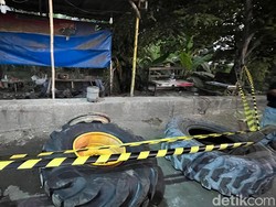 Ledakan Terjadi di Bengkel Tambal Ban Mojokerto, 2 Orang Terluka