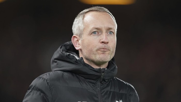 Liverpools Under 23 coach Neil Critchley stands on the touchline before the English FA Cup Fourth Round replay soccer match between Liverpool and Shrewsbury Town at Anfield Stadium, Liverpool, England, Tuesday, Feb. 4, 2020. (AP Photo/Jon Super)