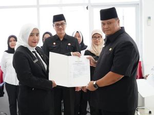 Sekda Banyuasin Lantik 16 Pejabat Fungsional Dinkes, Ini Pesannya