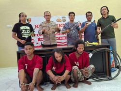 3 Pencuri Kabel Listrik Milik Perkimtan Palembang Ditangkap Saat Beraksi