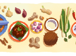 Google Doodle Hari Ini Menampilkan Rendang, Makanan Khas Minangkabau