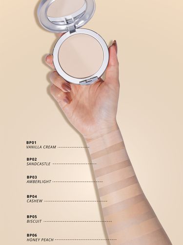 6 shades Buttonscarves Skin Guard Compact Powder Foundation