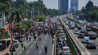 Jalan Gatsu Depan DPR Ditutup, Kendaraan Diarahkan ke Busway