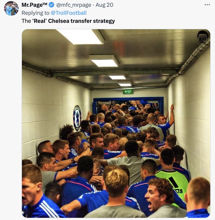 Meme Chelsea kebanyakan pemain musim ini.