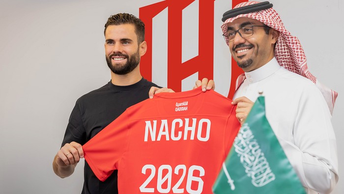 Eks bintang Real Madrid, Nacho, gabung ke klub Arab Saudi Al Qadsiah pada bursa musim panas 2024.