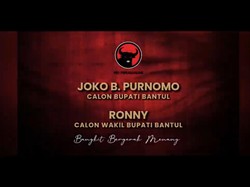 Joko-Rony Diusung PDIP di Pilkada Bantul, Demokrat Ganti Rekomendasi