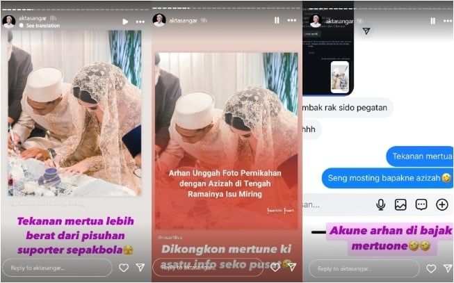 Unggahan Akta Sangar soal Pratama Arhan dan Azizah Salsha.