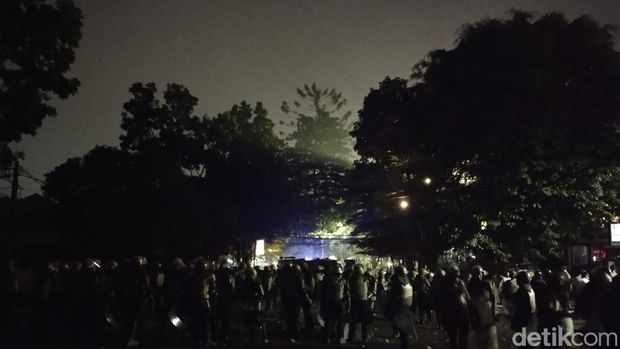 Situasi depan Gedung DPRD Jabar usai demo tolak revisi UU Pilkada