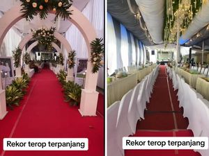 Viral! Pernikahan Depan Rumah Pasang Tenda 50 Meter Sampai Tutupi Jalan
