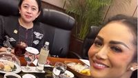 Krisdayanti Makan Bareng Puan Maharani dan Blusukan ke Pasar