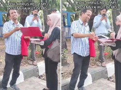 Viral Mahasiswi Susul Dosen yang Demo di DPR untuk Minta Tanda Tangan