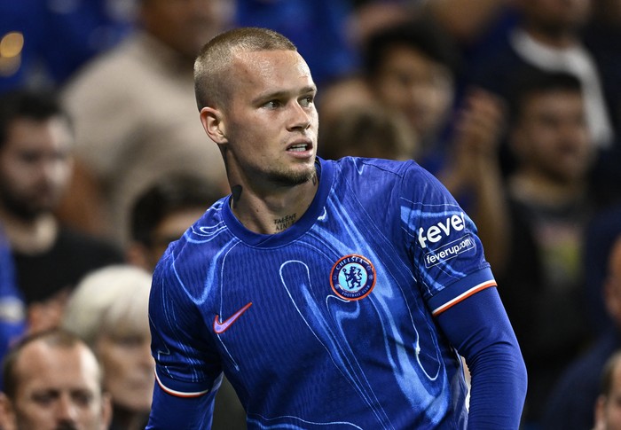 Soccer Football - Europa Conference League - Play Offs - Chelsea v Servette - Stamford Bridge, London, Britain - August 22, 2024 Chelseas Mykhailo Mudryk reacts REUTERS/Tony O Brien