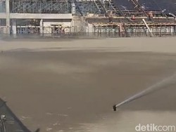 Rumput Stadion GBH Parepare Ditanam, Aktivitas Alat Berat Disetop Sementara