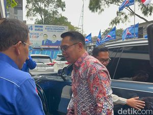 Ridwan Kamil Sambangi Markas DPD Demokrat Jakarta