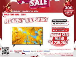TV LED 50 UHD Diskon Gede di Transmart Full Day Sale