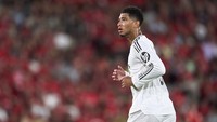 The Sun membandingkan 12 laga Jude Bellingham di seluruh kompetisi pada awal musim 2024/2025 dengan di awal musim 2023/2024 (Getty Images)