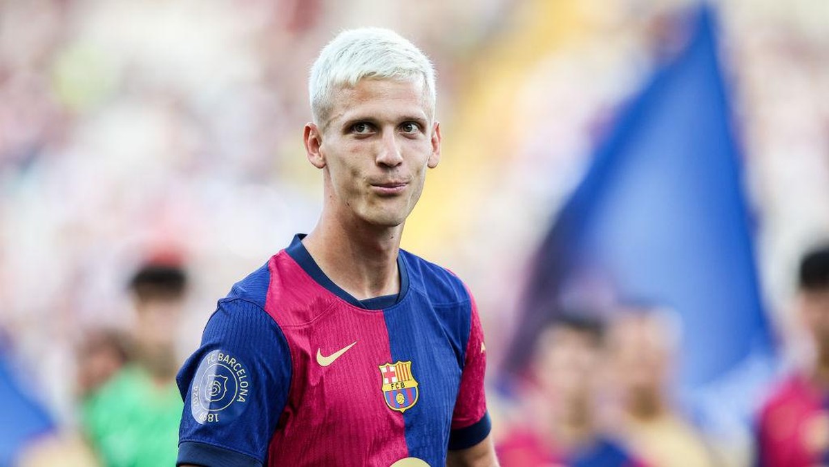 Dani Olmo belum tentu bisa main lawan Athletic Bilbao akhir pekan ini (NurPhoto via Getty Images/NurPhoto)