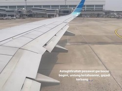 Pesan Sandiaga Usai Tangki Bahan Bakar Garuda Bocor Sebelum Take off