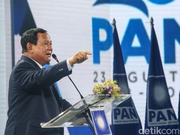 Momen Prabowo Pidato di Penutupan Kongres PAN