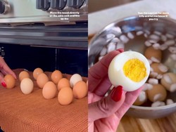 Cara Baru Bikin Telur Rebus, Tak Pakai Air Tapi Dipanggang dalam Oven