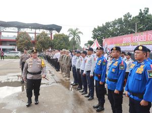 Siap Amankan Pilkada, Polres Kukar Gelar Apel Praja Mahakam 2024-2025