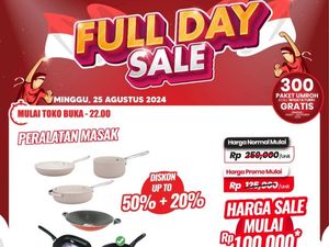 Buruan Merapat! Peralatan Masak Diobral Rp 100 Ribuan di Transmart Full Day Sale