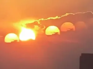 Viral 7 Matahari Berjajar di Langit China Gemparkan Netizen
