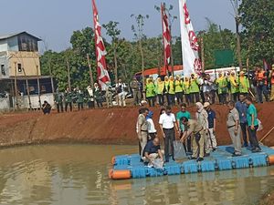 Heru Budi Tinjau Proyek Embung Bangkong 1 dan 2: Bisa Atasi Banjir Heru Budi Tinjau Proyek Embung Bangkong 1 dan 2: Bisa Atasi Banjir