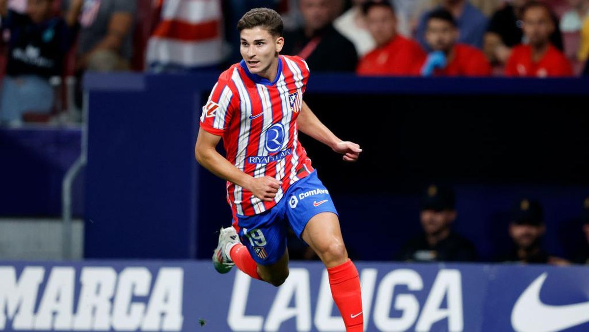 Julian Alvarez belum mencetak gol untuk Atletico Madrid (Foto: Getty Images/Soccrates Images)