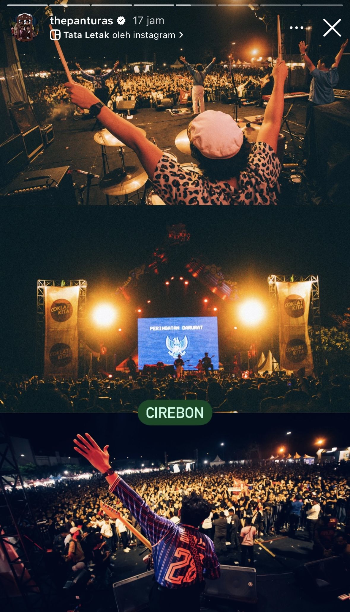 Musisi yang membawa Peringatan Darurat