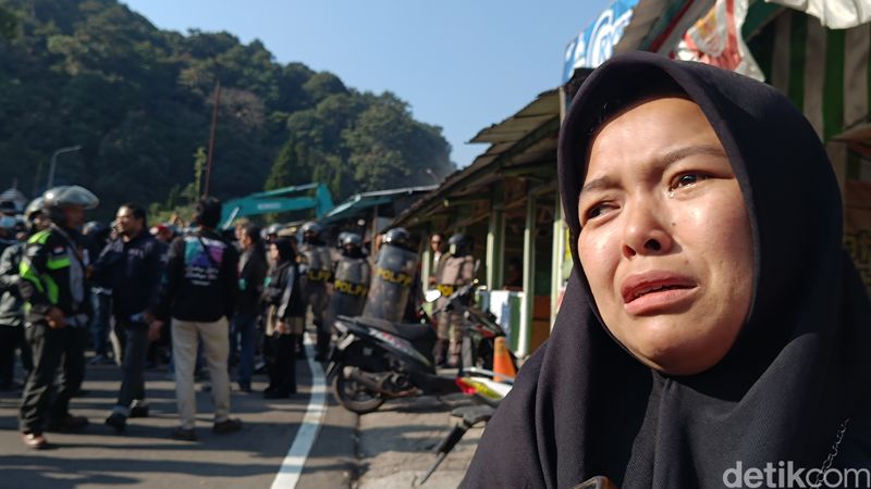 Pembongkaran kios di Puncak Bogor