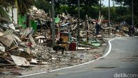 Penampakan Lapak PKL Puncak Rata dengan Tanah Usai Ditertibkan